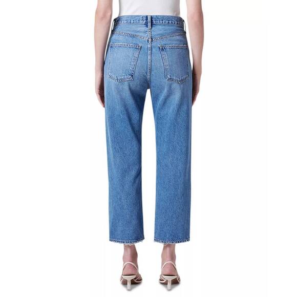 NEW AGOLDE 90's crop mid rise straight jeans in shrine - Picture 3 of 5